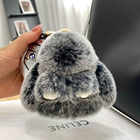 Морозный цвет (из меха кролика рекс) 10см.