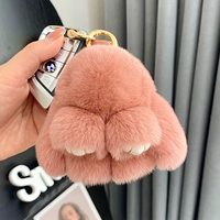 Бобовая паста цветная (из меха кролика рекс) 10см