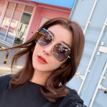 Sunglasses Womens Big Frame new sun glasses tide round face big face Korean version of anti-ultraviolet polarized myopia glasses have degree