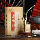 彩歌 Латунный старомодный ретро кальян, мужской высококлассный медный мундштук