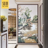 Садовая пейзажа картина мозаика головоломка мраморная картина крыльца европейская масляная живопись.