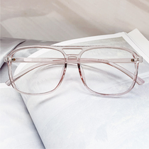 Little red book TR myopia glasses with power anti-radiation anti-blue light Korean version thin face net Red flat light frame female
