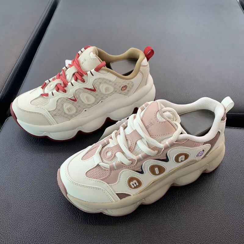 Jordan Casual Shoes for Women, Height-Increasing, 2026 Spring, Shock-Absorbing, Thick-Soled, Non-Slip Dad Shoes for Women Qdl042261458