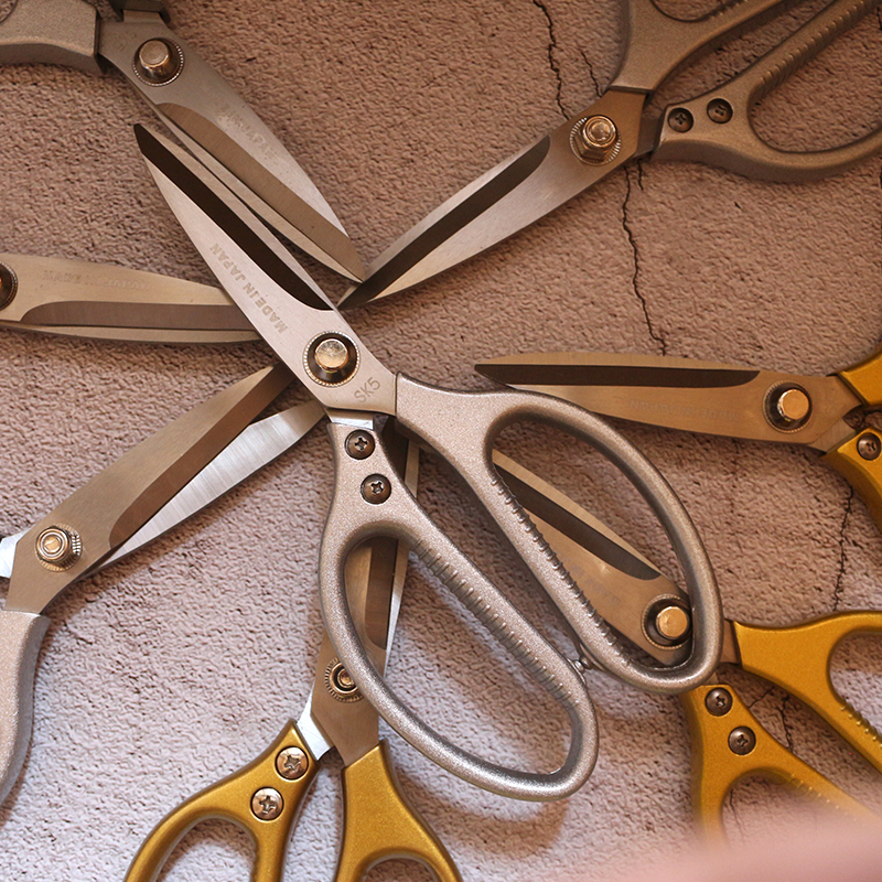 Imported SK5 stainless steel household scissors Multi-functional strong industrial scissors Kitchen household scissors chicken and duck fish bone scissors