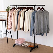 Three-dimensional clothes rack floor bedroom Net red same style ins small apartment simple Korean pole type indoor drying rack household