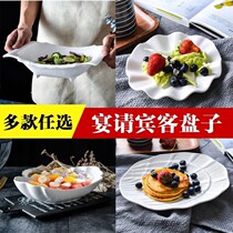 Plate creative irregular home personality dish restaurant Restaurant Hotel dish European steak plate Western food