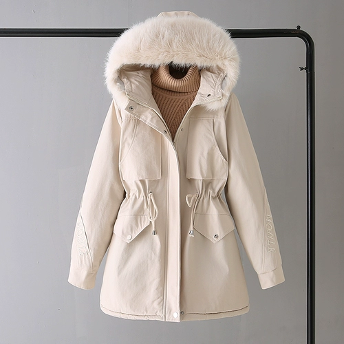 Утепленный зимний пуховик, длинная куртка, коллекция 2021, в корейском стиле, средней длины, подходит для подростков