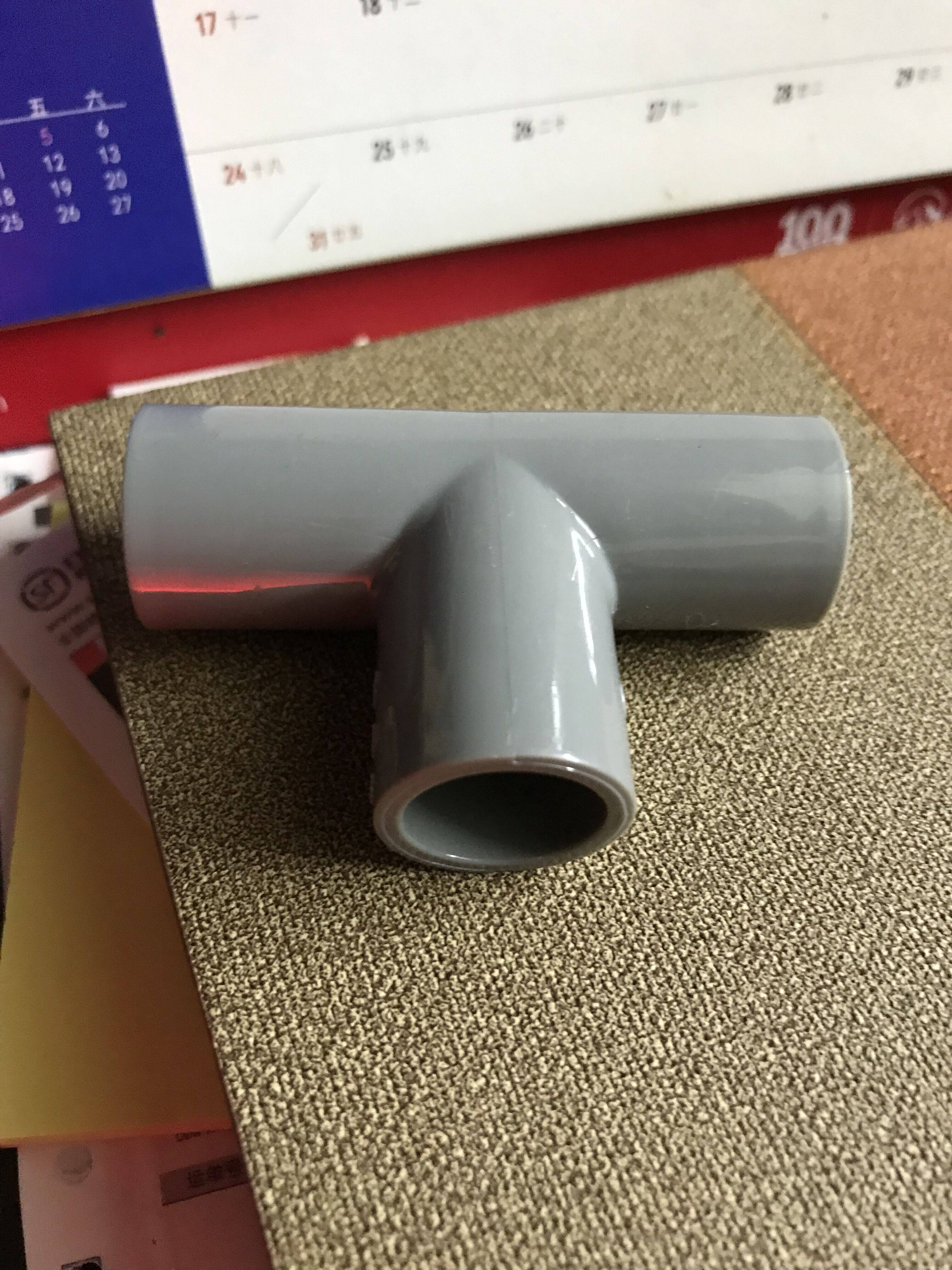 UPVC英制三通台标 日标PVC三通台塑南亚牌PVC正三通DN10 3/8 18mm