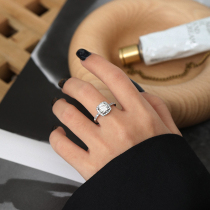 Ring Girl Stide Fashion micro-inlaid zircon minimalist index finger ring Ring Superglitter Atmospheric Vegetarian Rings Adjustable Ring