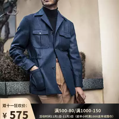 safarijacket wool hunting jacket American retro Gentry outdoor clothing autumn winter hunting coat men
