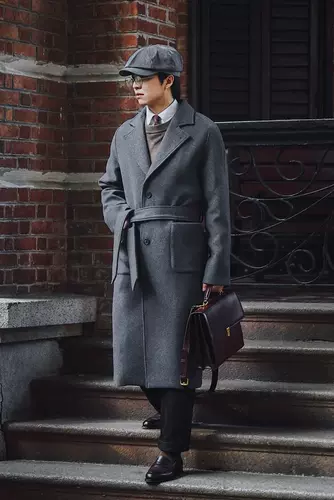 Сверхдлинное длинное шерстяное ретро демисезонное шерстяное пальто, длина макси, свободный крой