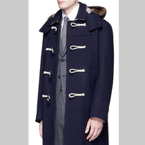 DuffelCoat Duff woolen fisherman coat Academy wind hair collar horn buckle cashmere coat men