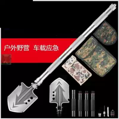 China Manganese gang tactical shovel Portable multi-function folding military shovel Large vehicle self-defense shovel Military shovel