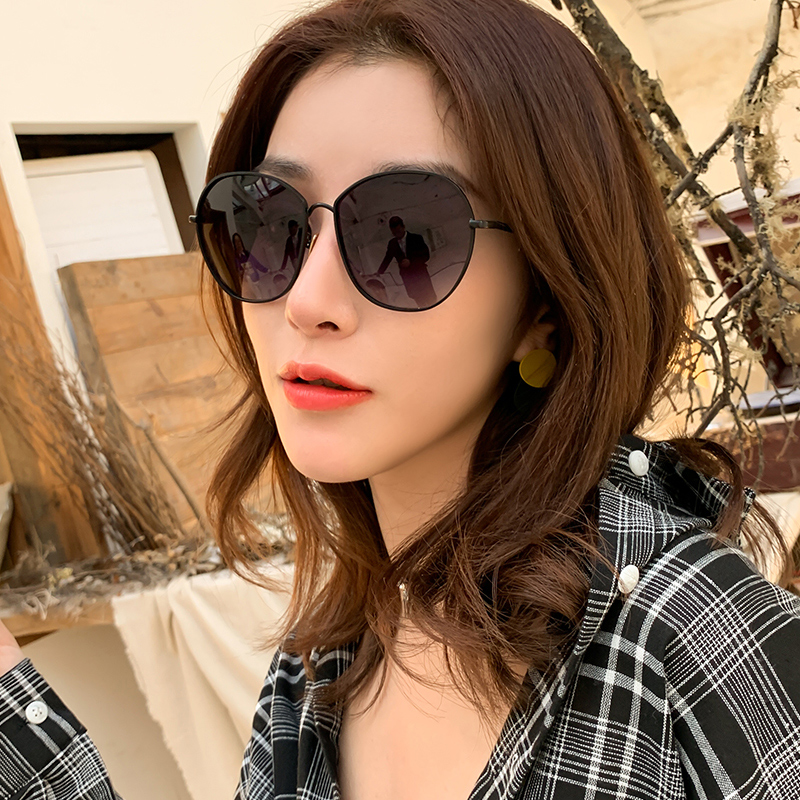 Premium sense ins glasses polarized sunglasses female summer anti-UV2022 new sunglasses trend driving myopia