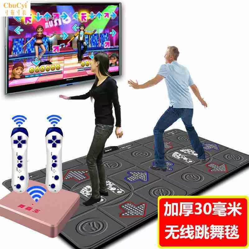 Người thật có thể kết nối điện thoại với máy tính kết nối với TV có thể chạy thể dục dụng cụ khiêu vũ tại nhà - Dance pad tham nhay