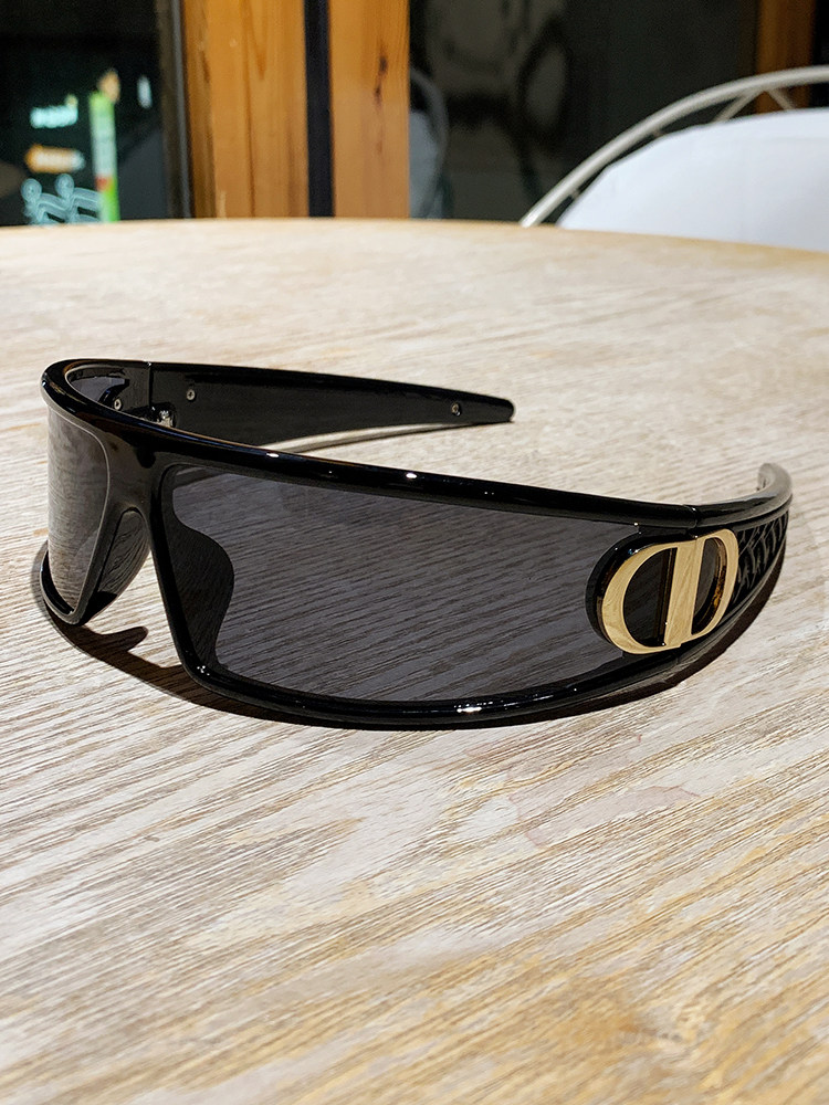 Wei Xue Cd Headband Sunglasses for Women 2025 Xiaohongshu Same Style Futuristic Y2K American Style Headband Retro Sunglasses