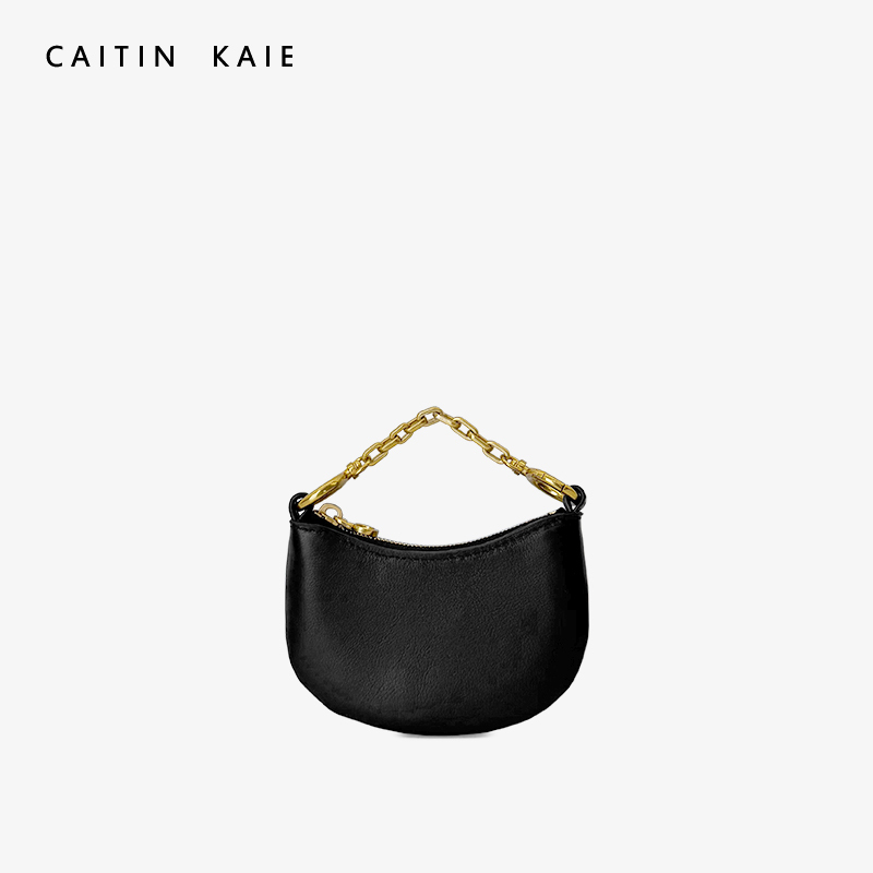 Caitin Kaie Coin Purse Women's Spring/Summer 2026 New Style Sheepskin Mini Chain Hand-Held Storage Crescent Bag Caitin Kaie Coin Purse Women's Spring/Summer 2026 New Style Sheepskin Mini Chain Hand-Held Storage Crescent Bag