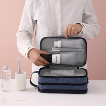 Waterproof toiletries for men dry and wet separation multifunctional portable large capacity to collect makeup bags female travel washing supplies