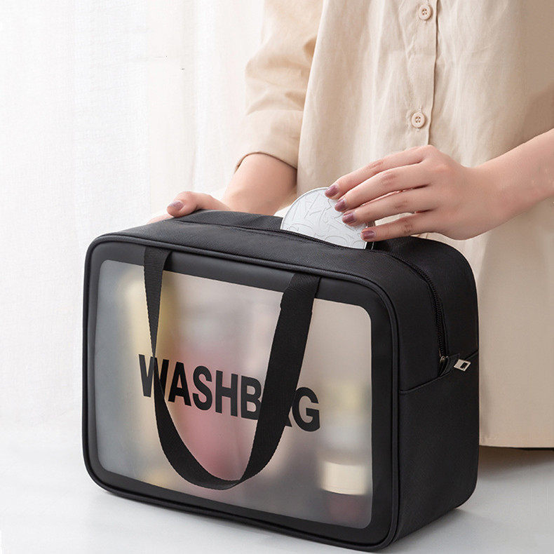 Internet celebrity makeup bag ins wind super fire female large capacity portable trumpet travel carry-on toiletry storage bag waterproof