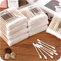 Special 1000 double head wooden stick cotton swab cotton swab cotton ball ear makeup remover cotton aseptic stick cotton 30%