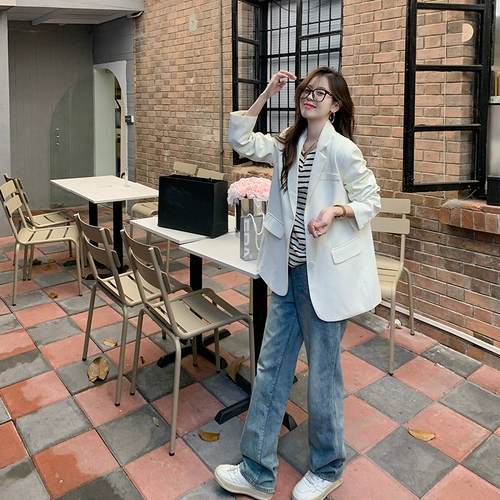 曾小咸 Летний базовый приятный телу лонгслив, в корейском стиле, оверсайз