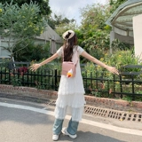 曾小咸 Весенняя майка, пляжная длинная юбка, тренд сезона