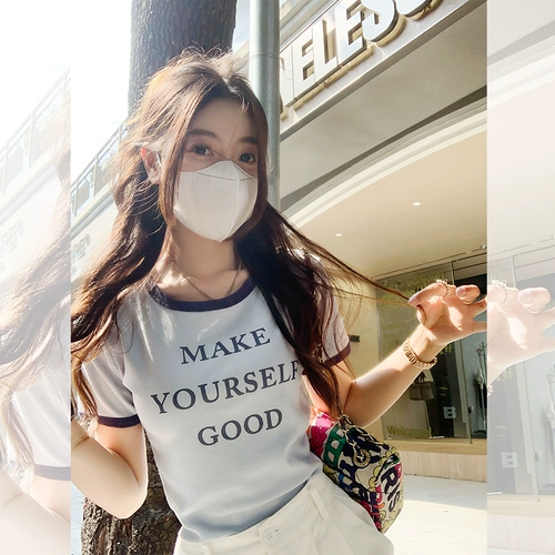 曾小咸 Tide, летняя короткая футболка с коротким рукавом, в корейском стиле