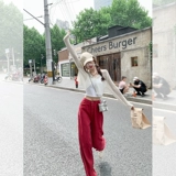 曾小咸 Тонкие джинсовые летние джинсы, штаны, высокая талия, свободный прямой крой