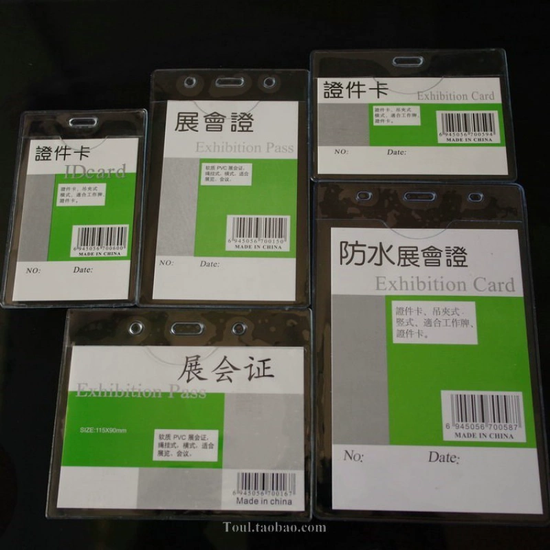 Thẻ Hội nghị và Triển lãm Chủ thẻ Thẻ thông hành trong suốt hai mặt Huy hiệu lớn Thẻ công việc Danh sách Thẻ Nhà triển lãm Chủ thẻ nhận hàng - Hộp đựng thẻ