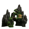 Fish Tank Decoration Landscape Mountain Peak Artificial Rock Aquarium Fake Aquatic Plants Scenery Fish Scene Simulation Ornaments Resin Artificial Rock