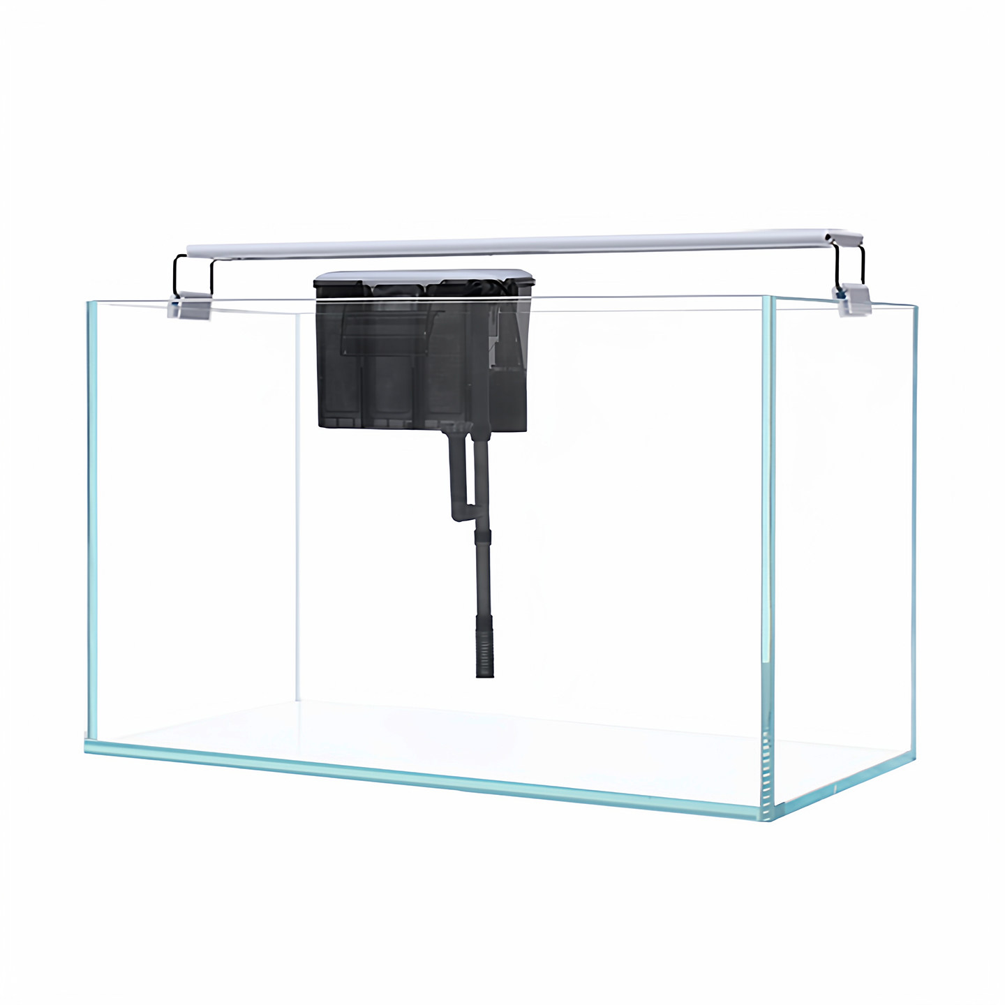 Chudi 2025 Ultra-Clear Rectangular Glass Goldfish Tank, Small Desktop Living Room Home Turtle Tank, Ecological Grass Tank
