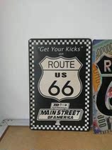 Recall] Nostalgia Deputy Foreign Language Advertising Painting Collection Sheet Iron Sheet 3 Old Set Of Paintings Decoration Painting Artwork Old Stock Props