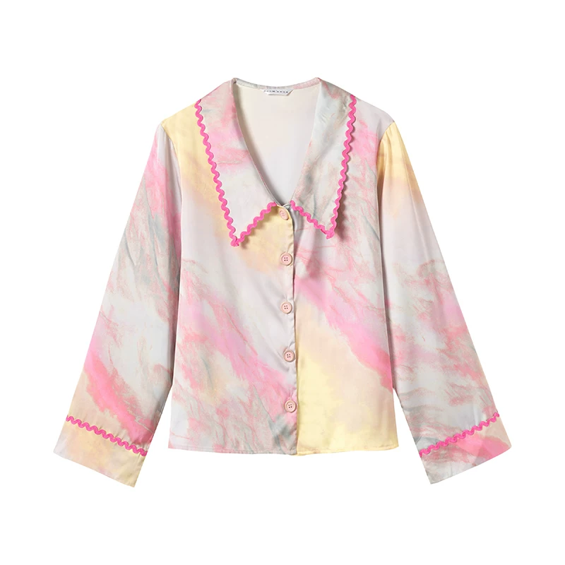 Silk spring summer pijama, genuine design set