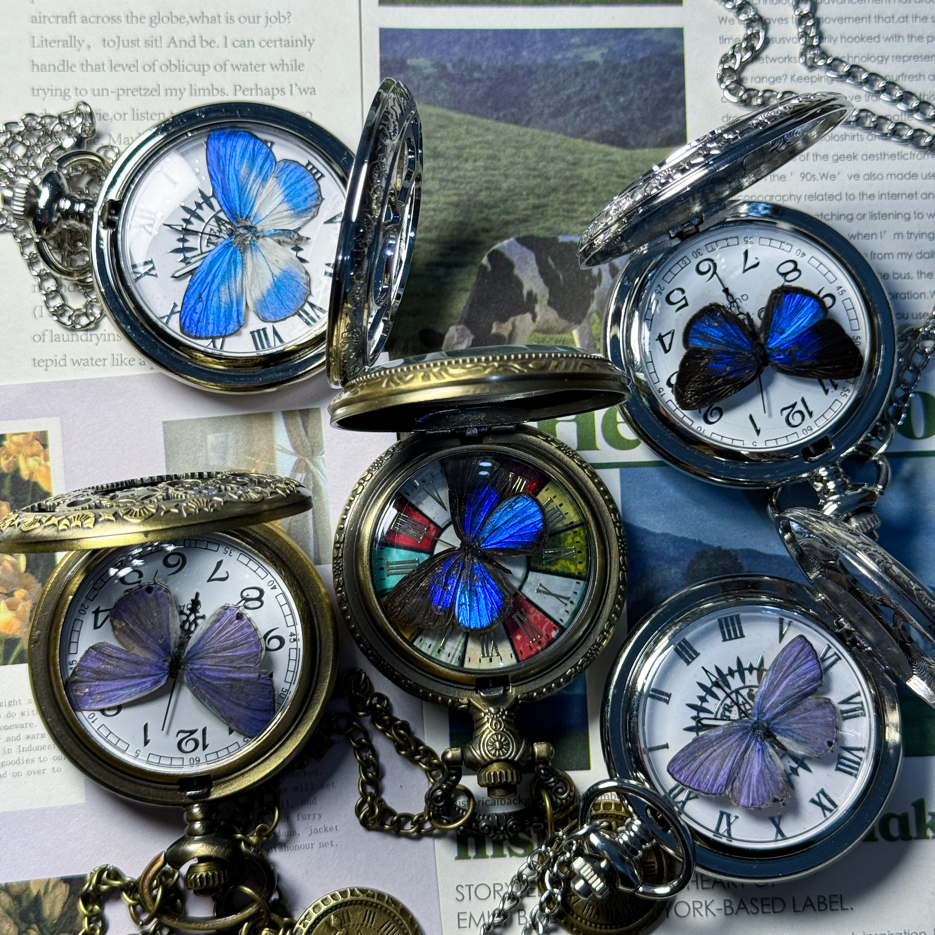 New butterfly pocket watch Meaningful Butterfly Pocket Watch - Perfect Gift Ideas | TikTok main image 3