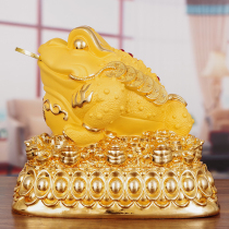 Make a fortune into the treasure Golden Toad Property Hawking with a large number of gold cicadas Three foot toad company Store Opening Joe relocating gifts