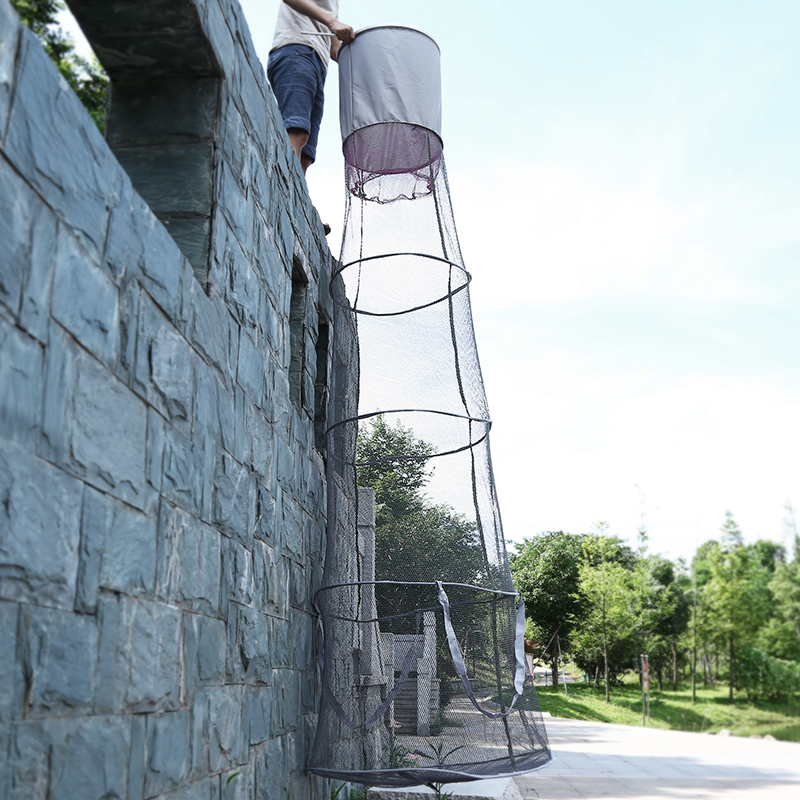 Raft cage fishing cage fishing cage Live fishing net Anti - raft raft fishing horn 3 meters