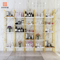 Nordic iron art rack floor flower stand nail shop cosmetics multi-layer storage shelf beauty salon display rack