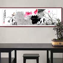 National painting flower bird painting Living room bedroom hanging painting Chinese style Decorative Banner Character Painting with frame lotus flower and ink painting