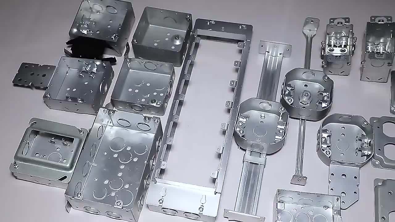 4'' Square Welded Metal Electrical Conduit Box 11/2'' Deep,61/2