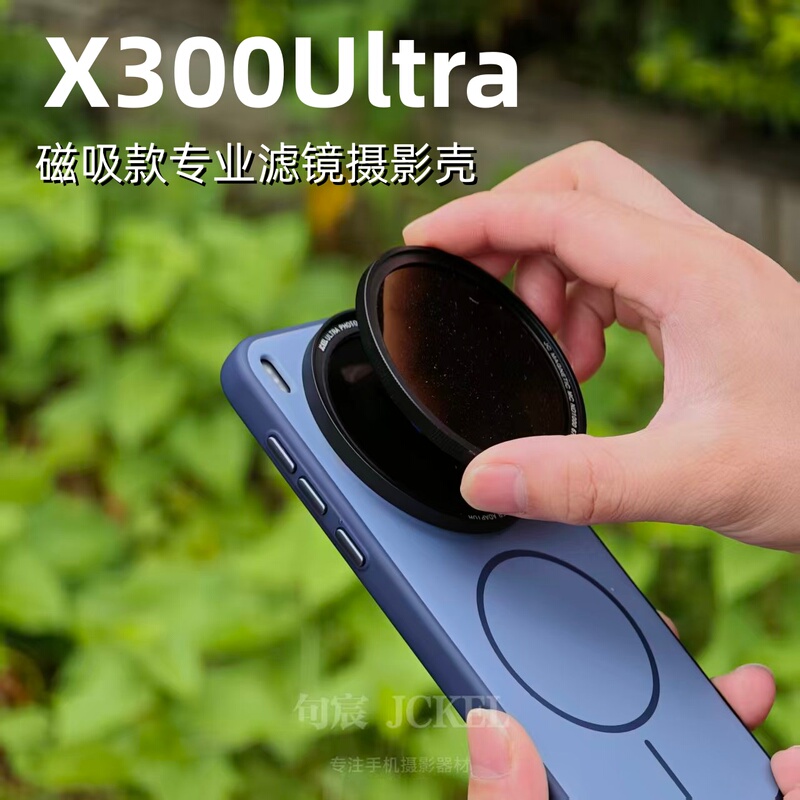 Suitable for Vivo X300Ultra Magnetic Photography Filter Phone Case Transparent Cover Lens Protective Cover Magnetic Filter Photography Set Filter Case Adjustable Polarizer Light Reduction Filter Photography Set