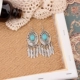 Duowei thiểu số phong cách bohemian retro các tính năng giả ngọc lam bướm chuông mặt dây chuyền bông tai nữ trang sức - Vòng đeo tay Clasp