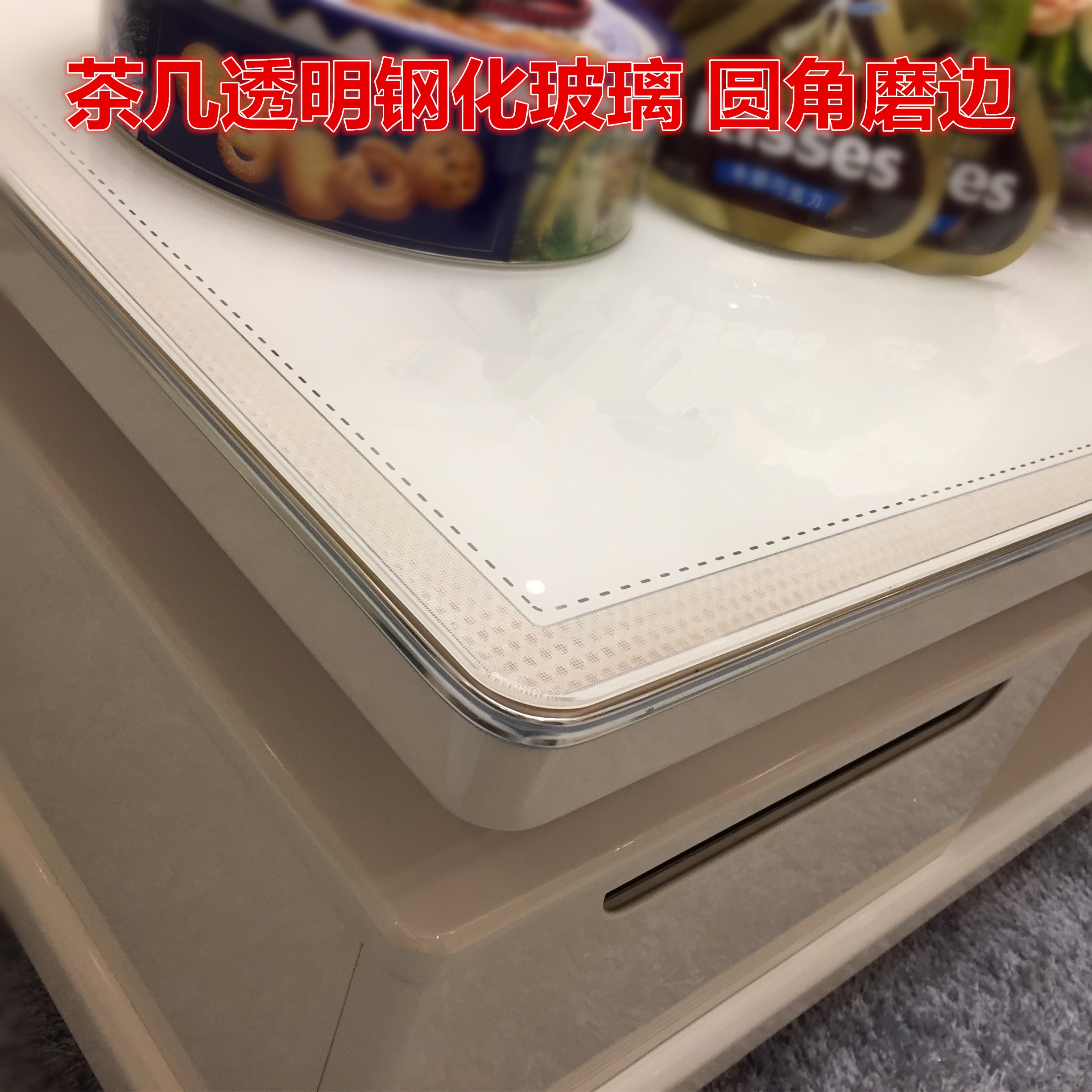 Tempered glass custom tabletop tea tabletop computer tableglass panel ordered rectangular round shape