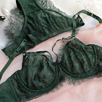 Sexy Bra Ultra Slim Bra Suit With Steel Ring Big Chest Display Small and transparent Upper Lace Lingerie Female Summer