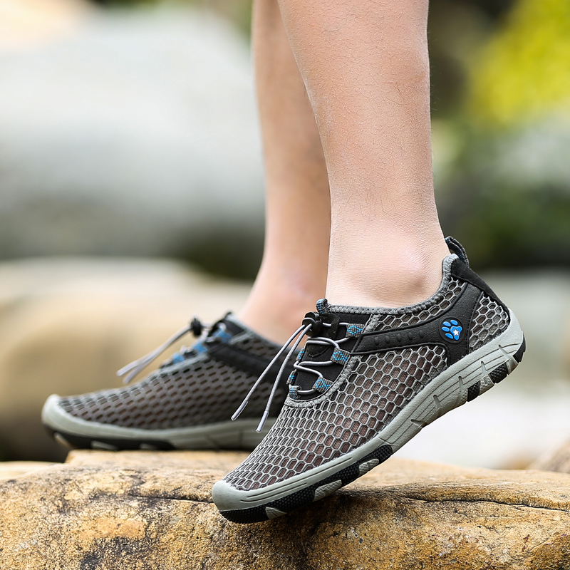 Speed Dry Anadromous Shoes Men's Amphibious Water-related Shoes Outdoor Non-slip Hiking Mountaineering Fishing Float Shoes Amphibious Beach Shoes-Taobao