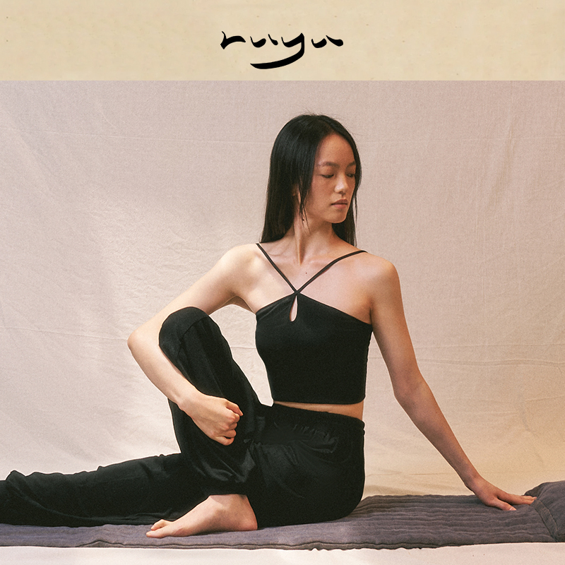 Ruyu Soft and Simple Linen Lyocell Knit Camisole with Waterdrop Cutout Thin Straps Vest