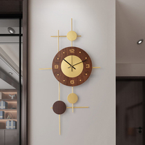 Creative simple modern wall clock living room light luxury mute wall clock fashion home quartz clock atmospheric wall watch