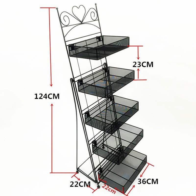 Sản phẩm chăm sóc da màu hồng sơn móng tay kệ làm móng tay kệ trưng bày sàn đứng hình thang sản phẩm son môi tủ đơn giản - Kệ / Tủ trưng bày