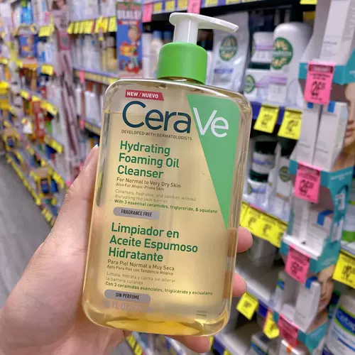 Cerave, очищающее молочко, очищающее масло с глицерином, керамид, 473 мл