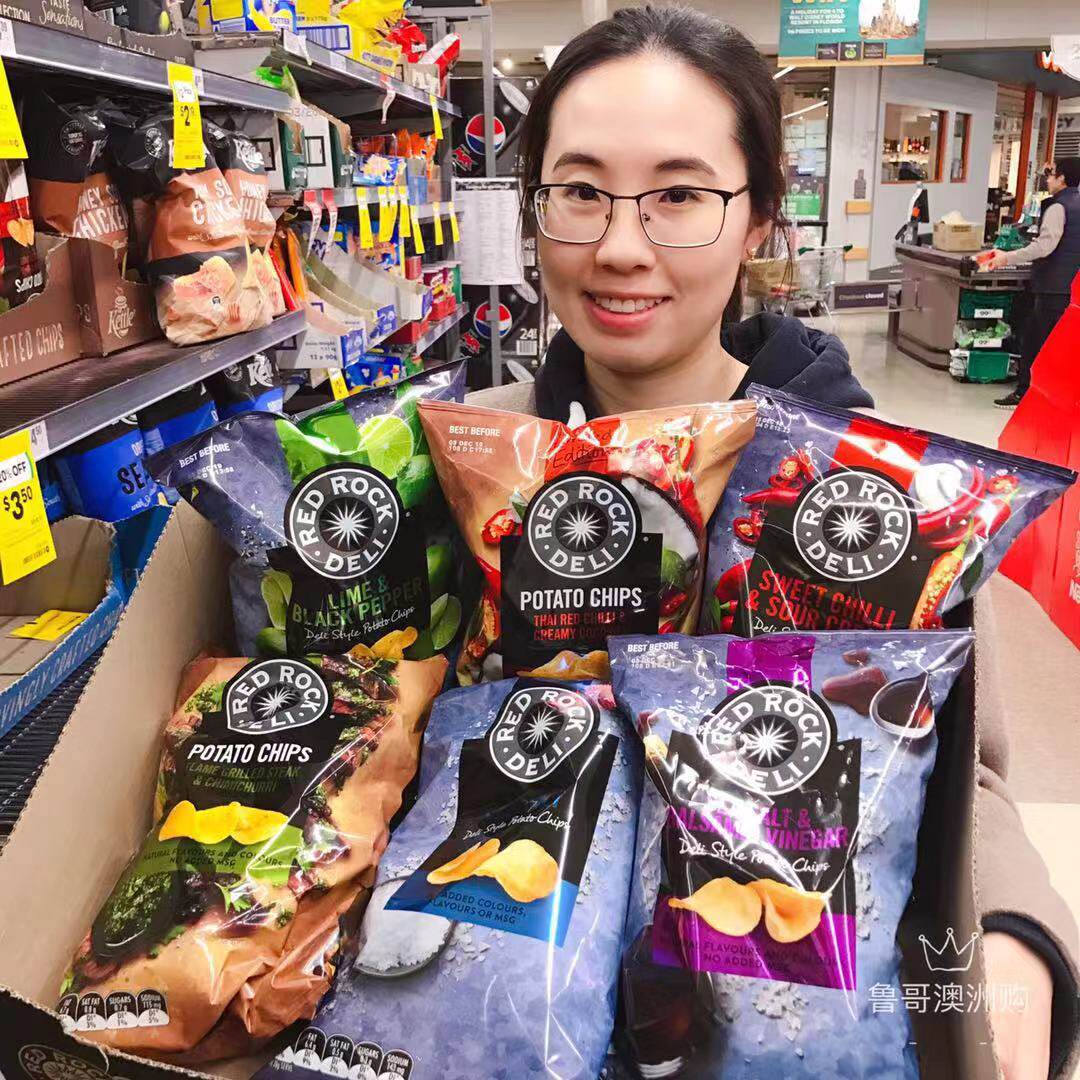 Australian direct mail Red Rock Deli Red Rock potato chips Zhang Junning star same Net Red Australian snacks healthy