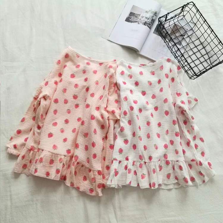 Dịch vụ mặc nhà mùa xuân và mùa thu phù hợp với phụ nữ đồ ngủ dài tay bằng ren cotton công chúa gió có thể mặc ngọt ngào phiên bản Hàn Quốc dễ thương - Nam giới thời trang mặc nhà